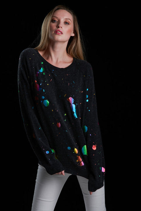 Rainbow Foil Sweater