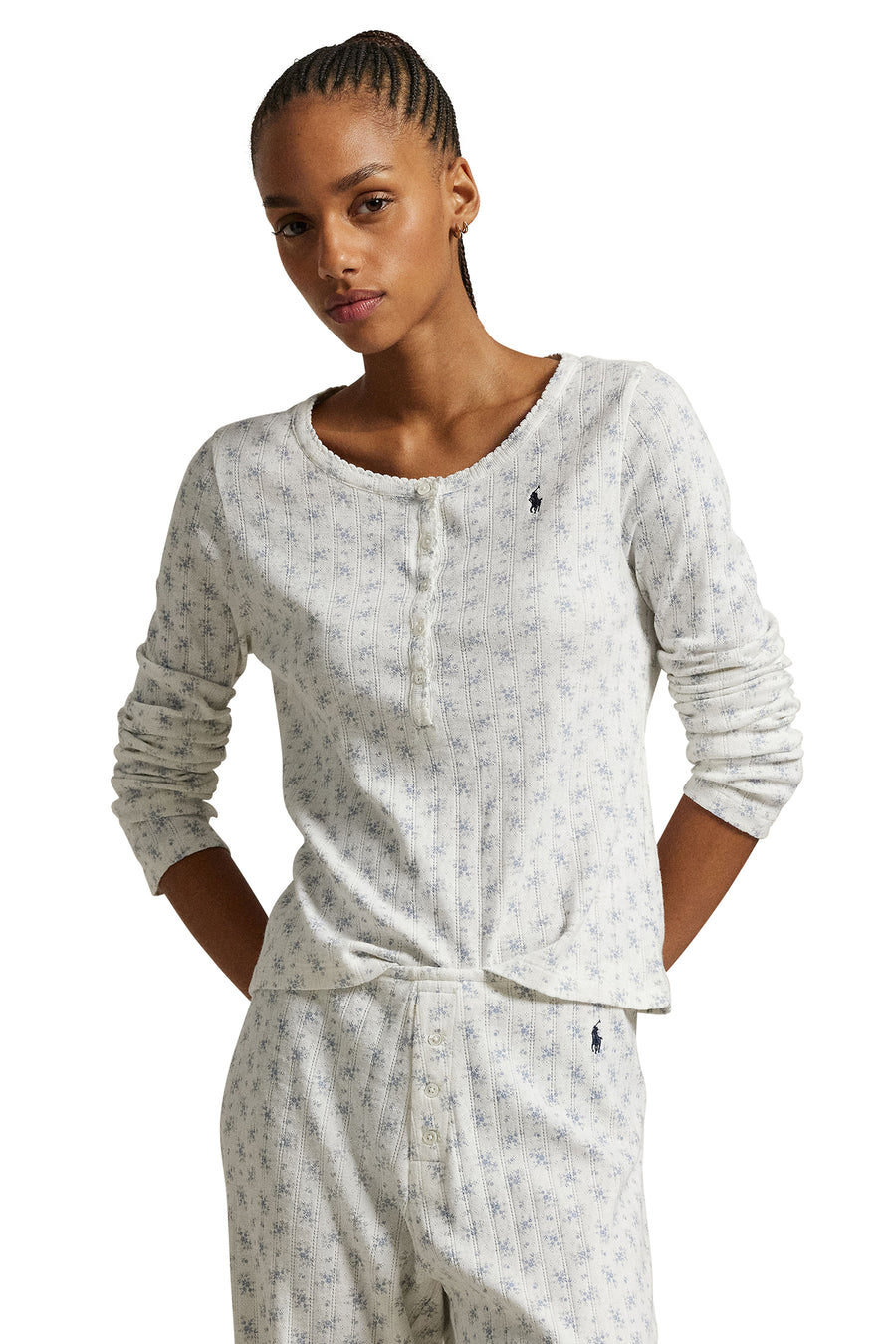 Henley/Wide Leg Sleep Set