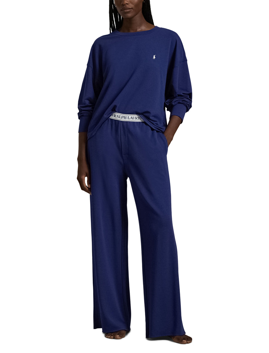 Crewneck/Wide Leg Pant Set