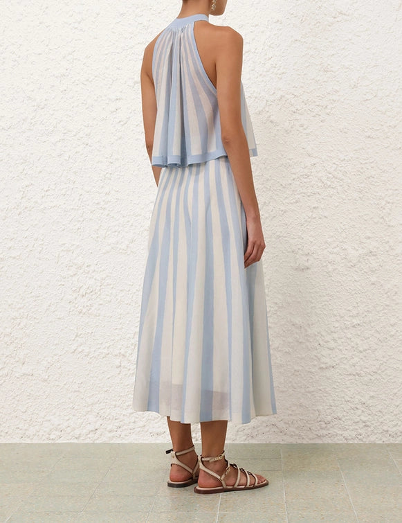 Lucky Contrast Stripe Skirt