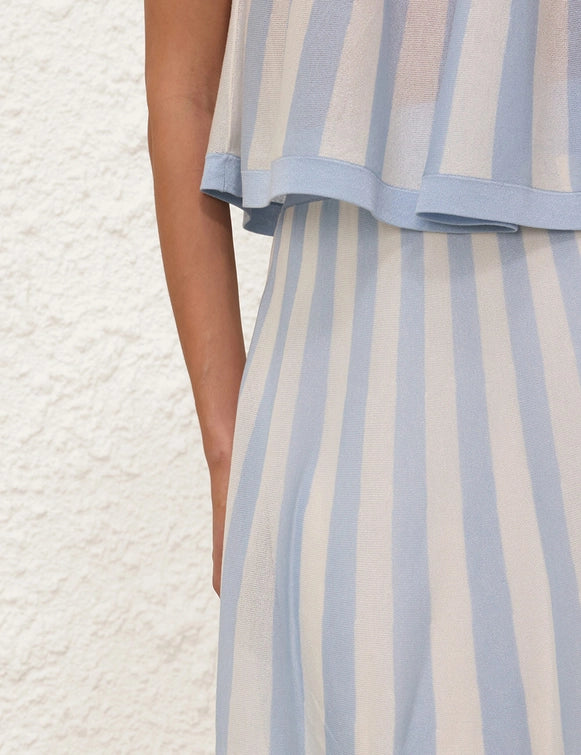 Lucky Contrast Stripe Skirt