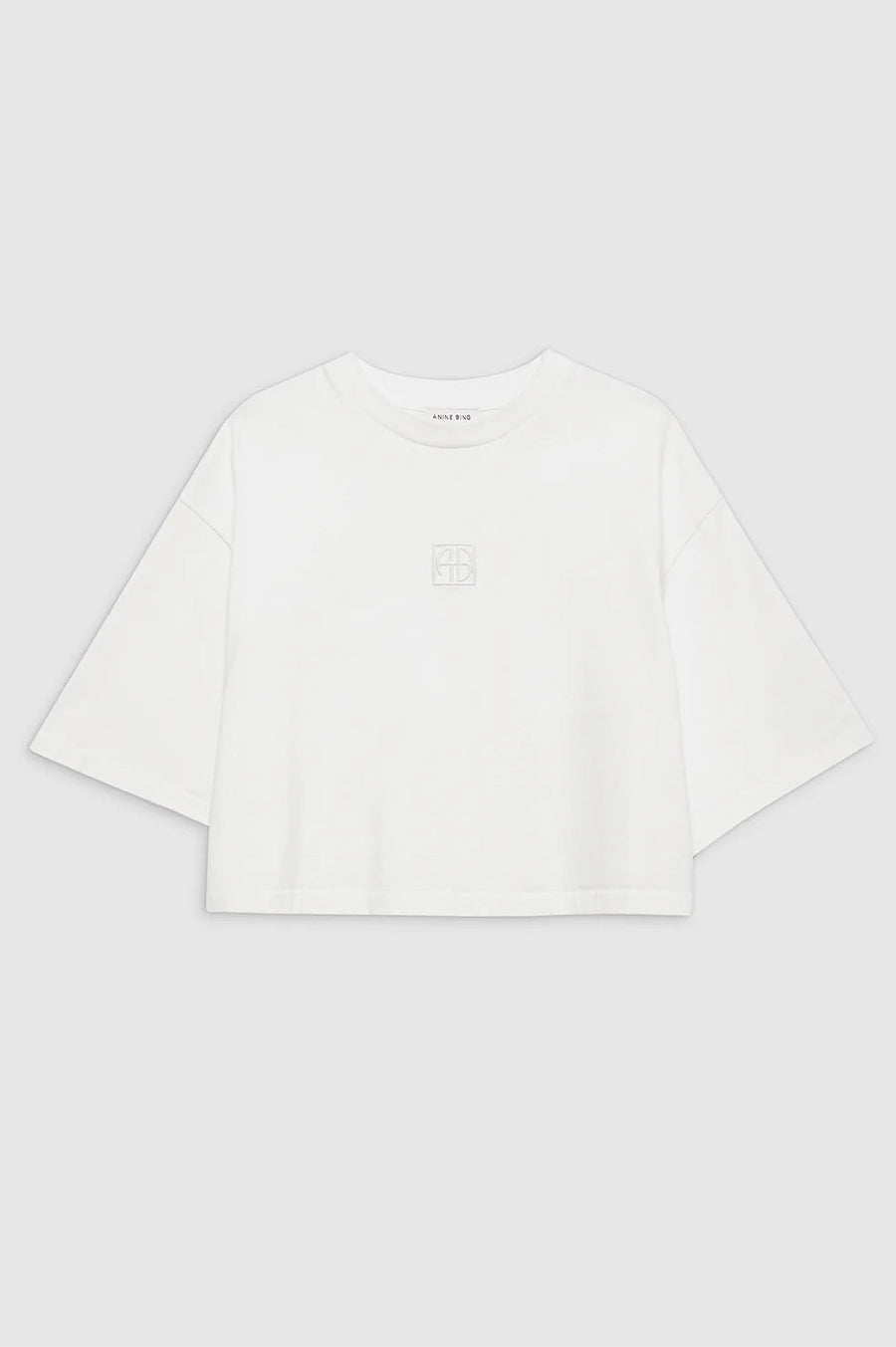 Myers Cropped Tee Framed Monogram