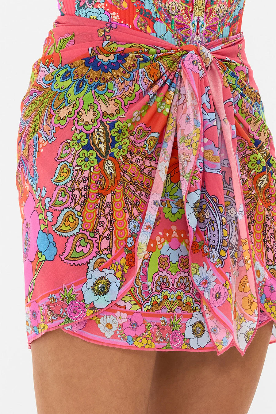 Short Sarong with Tie Front