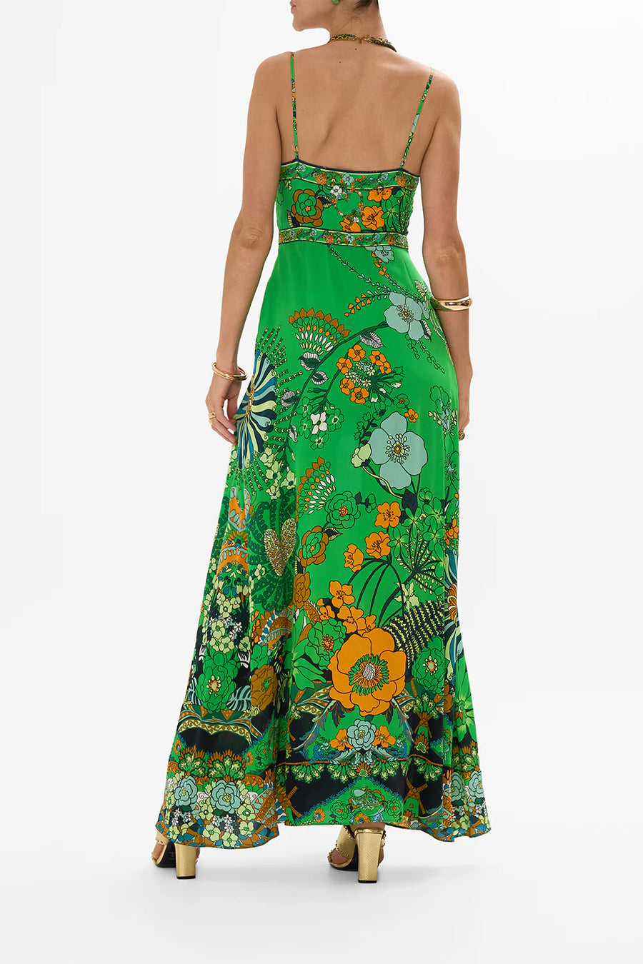 Tie Front Cut Out Maxi Dress