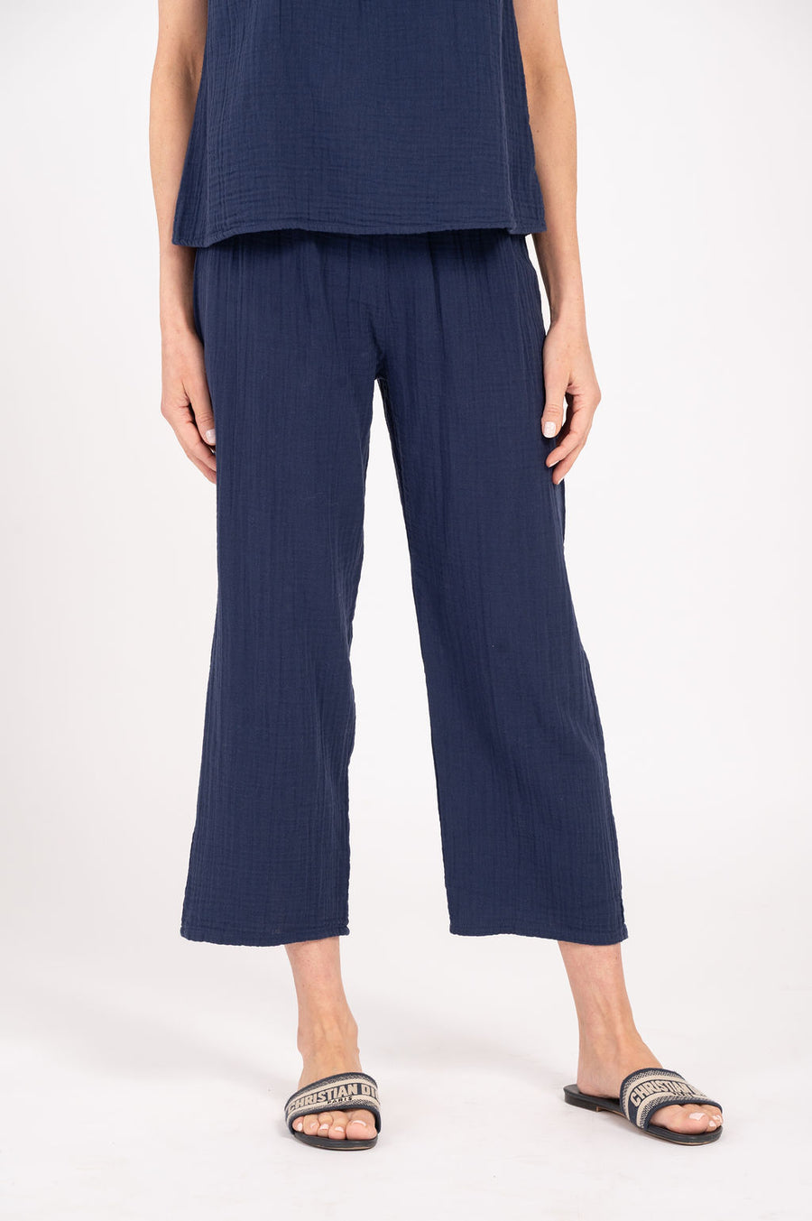 Aria Cotton Gauze Solid Pant