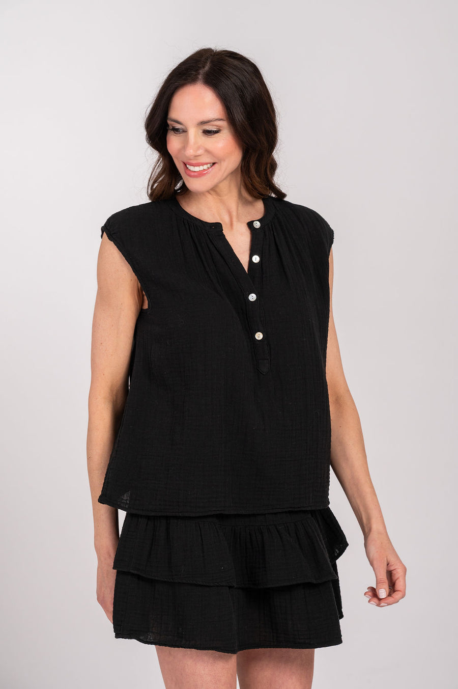 Mila Cotton Gauze Solid Top