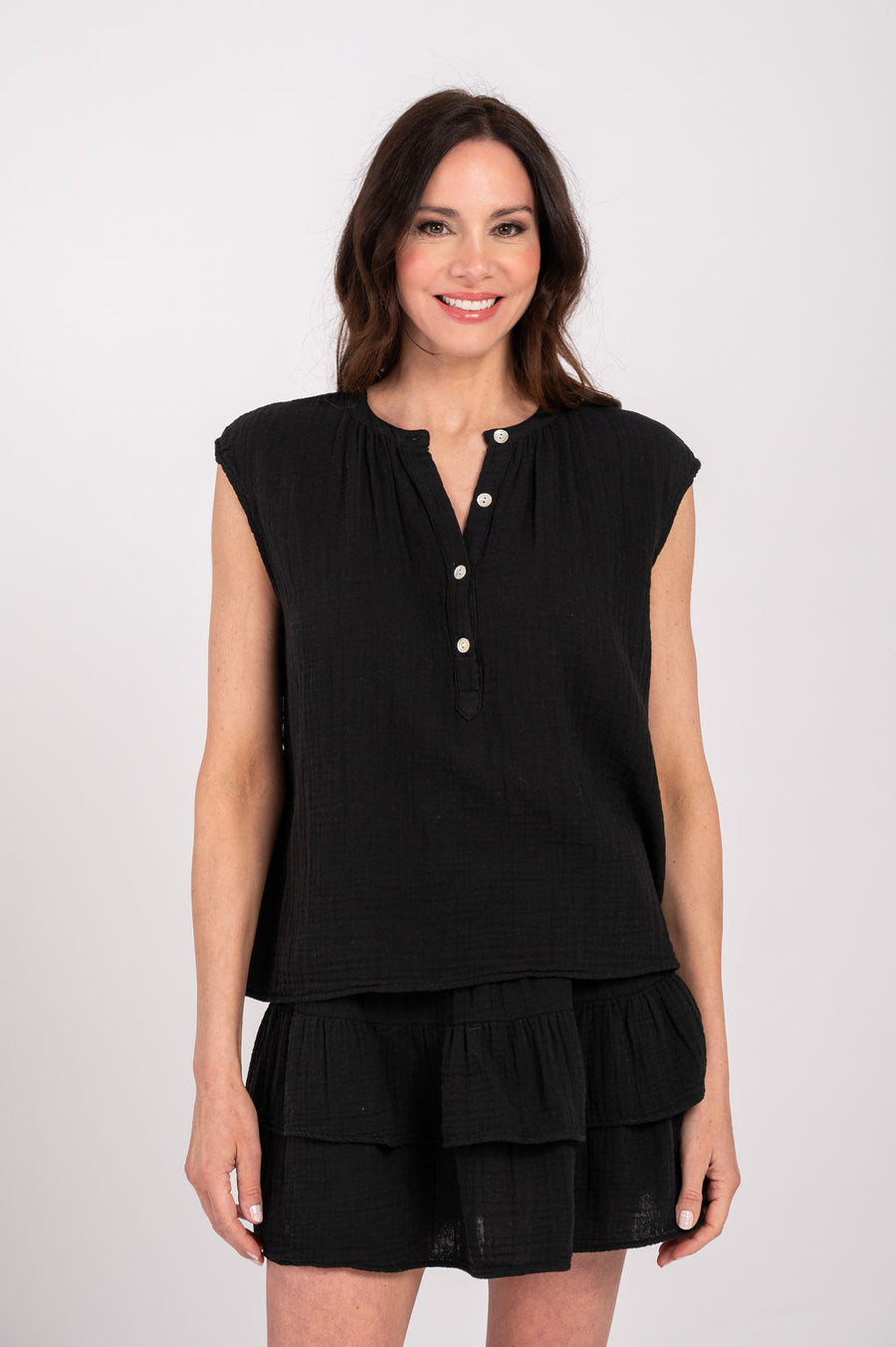 Mila Cotton Gauze Solid Top