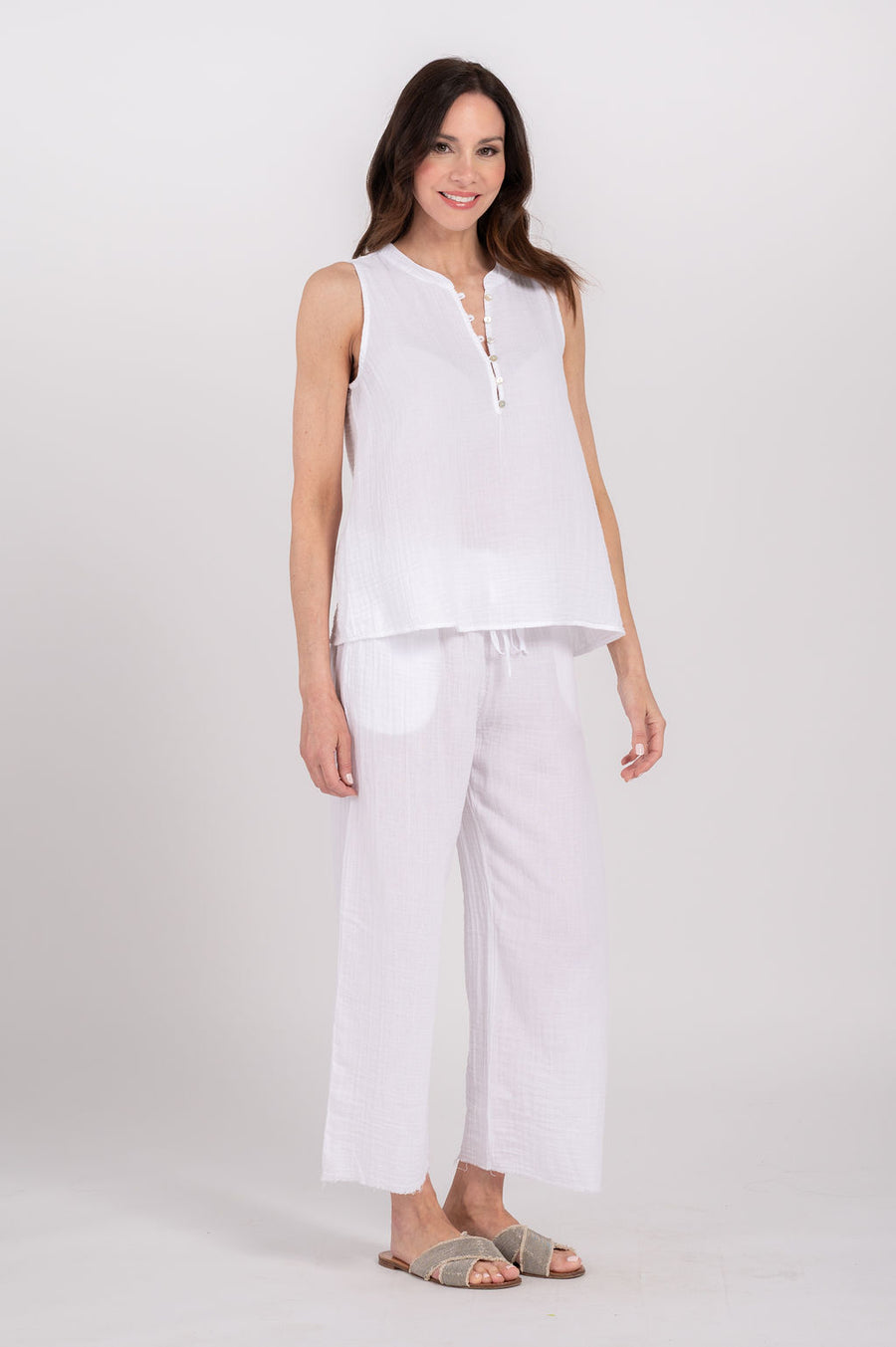 Amara Cotton Gauze Solid Top
