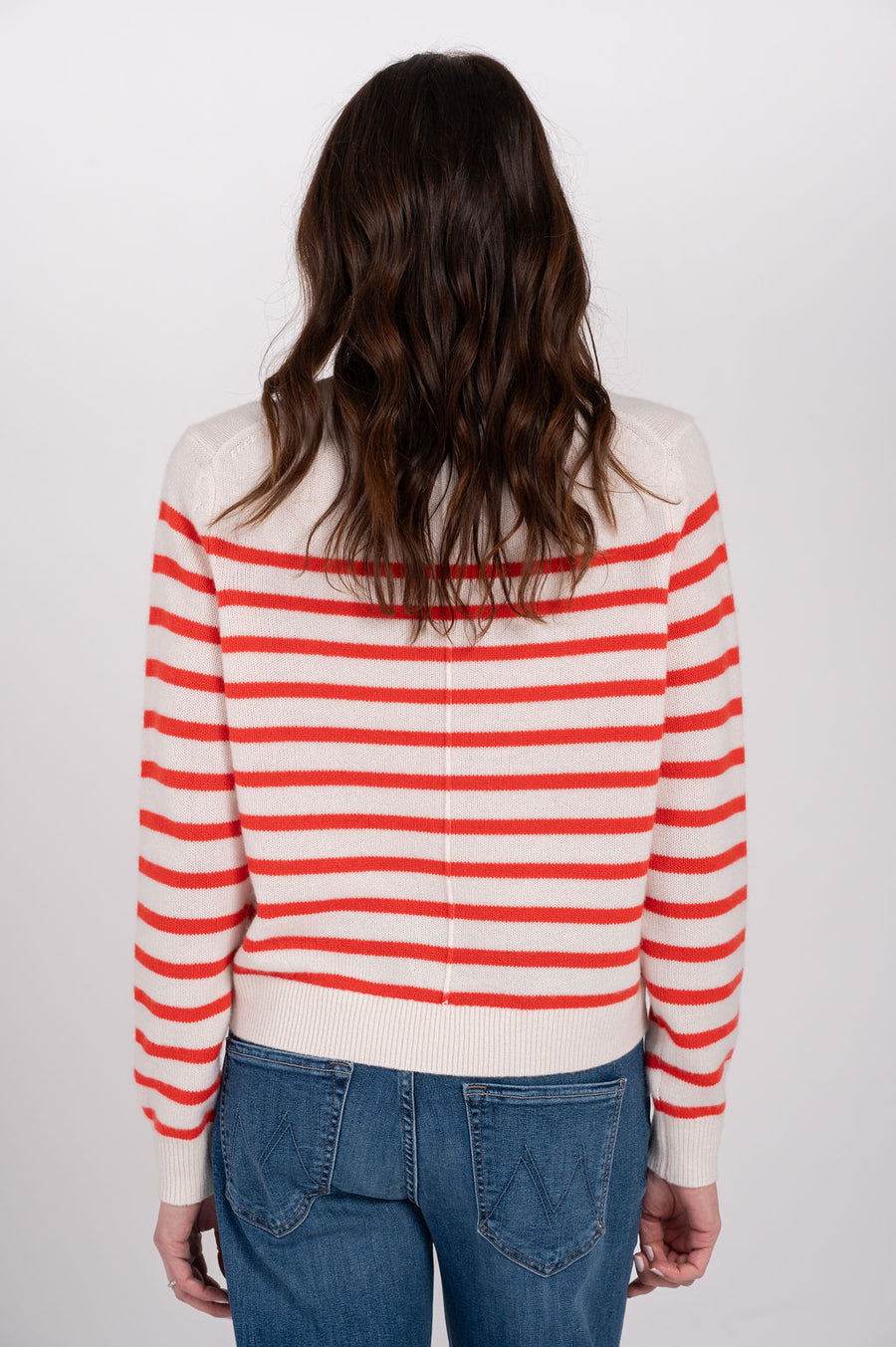 Cashmere Striped Crew