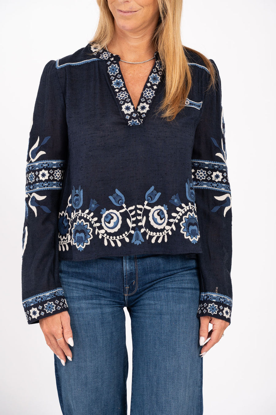 Inga Embroidery Top