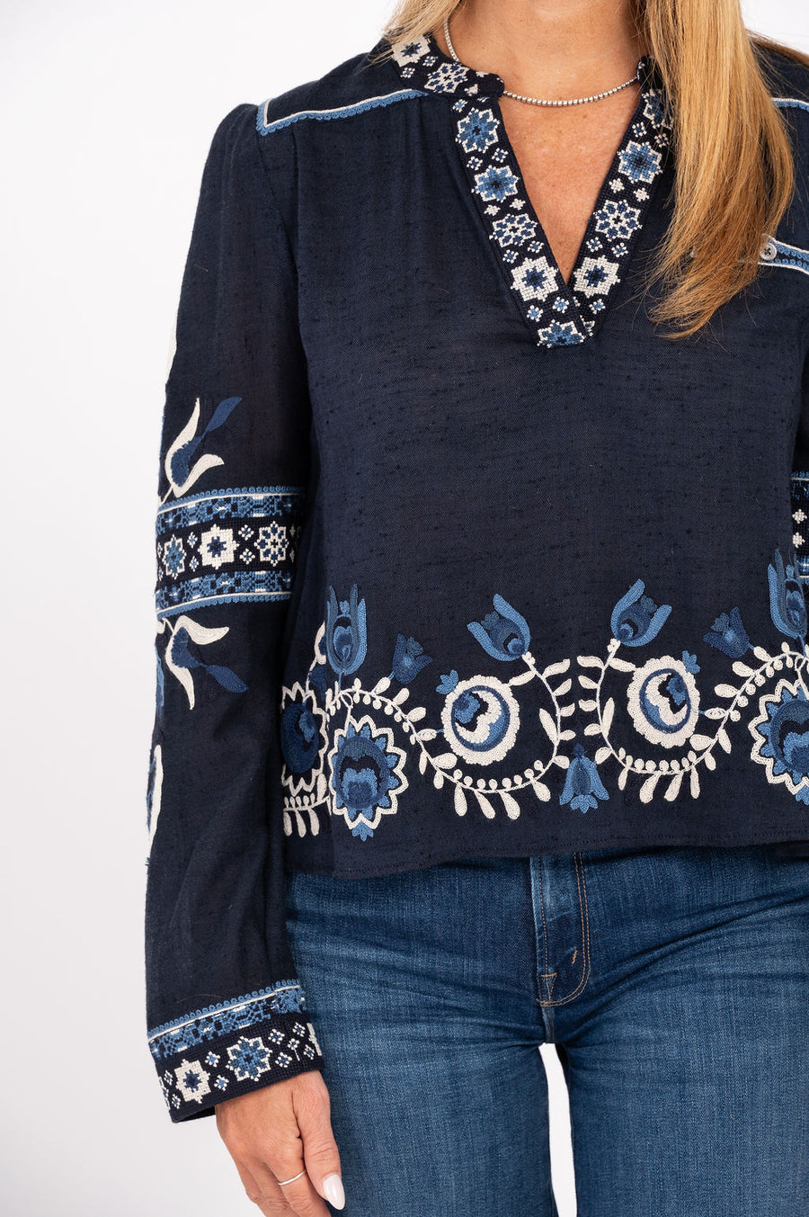 Inga Embroidery Top