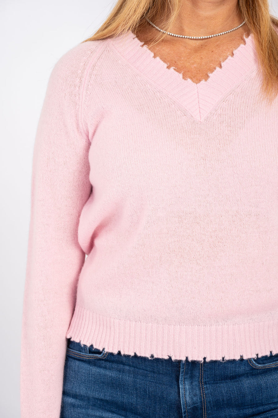 Cropped V Neck