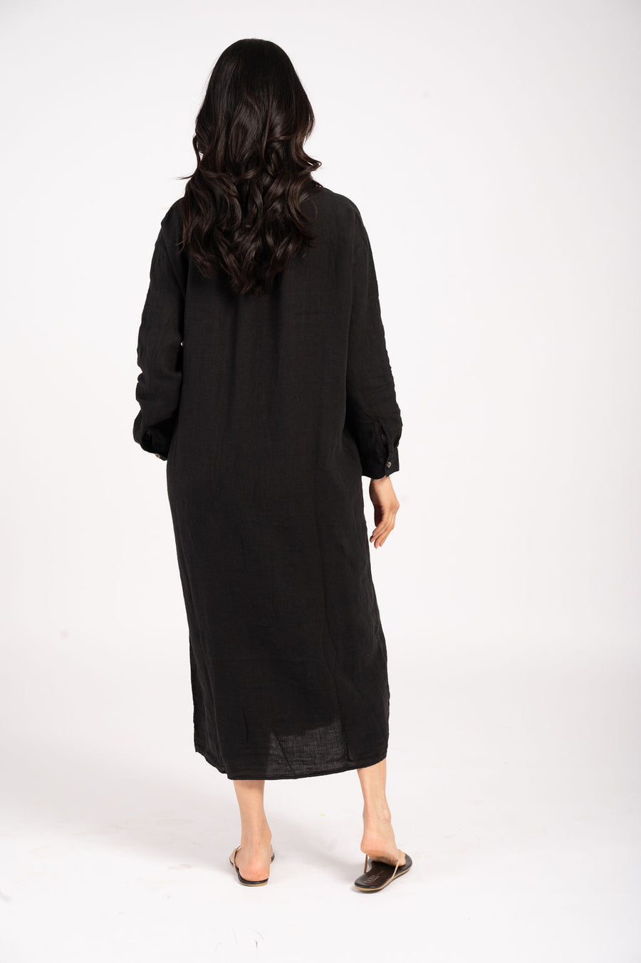 Nicole Woven Linen Dress