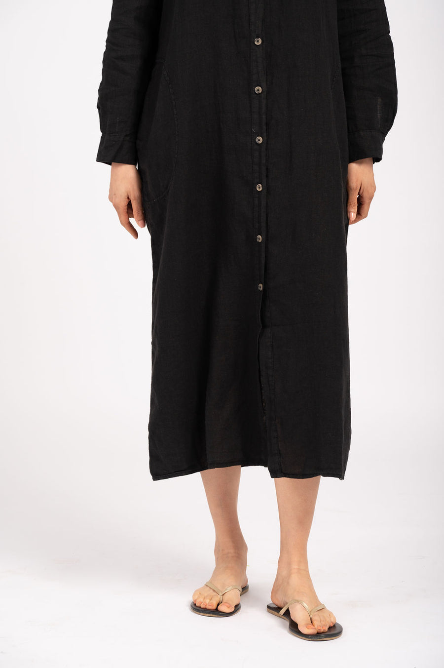 Nicole Woven Linen Dress