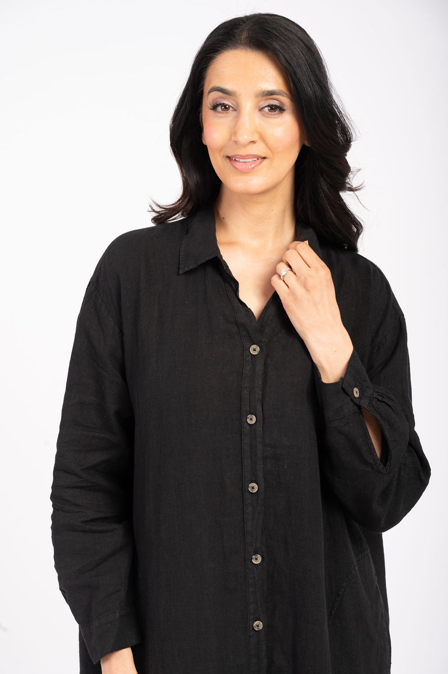 Nicole Woven Linen Dress