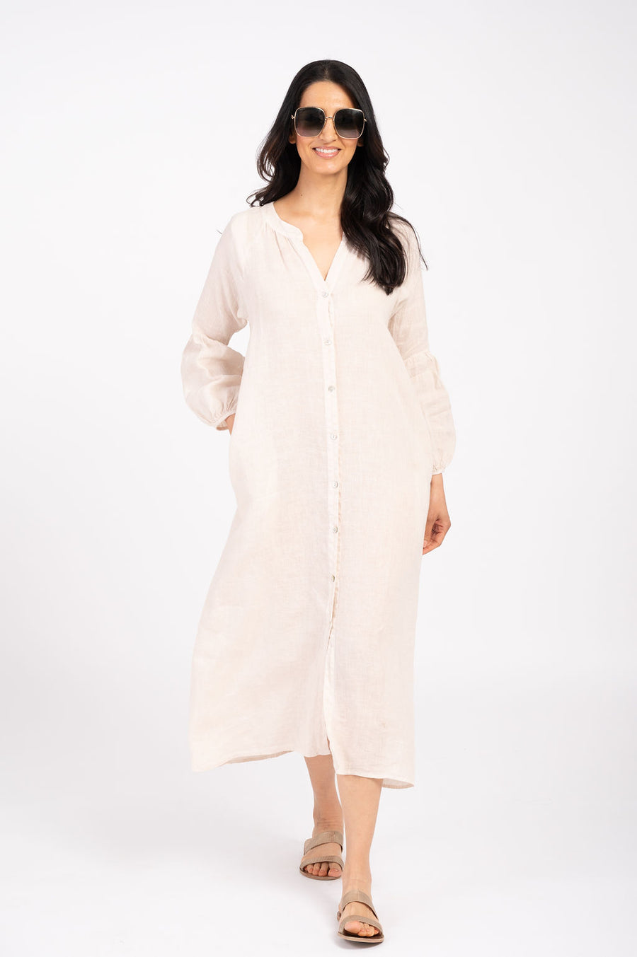 Eden Linen Solid Dress