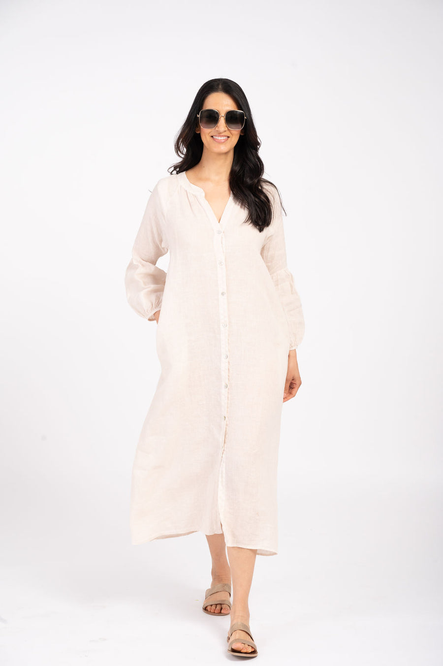 Eden Linen Solid Dress