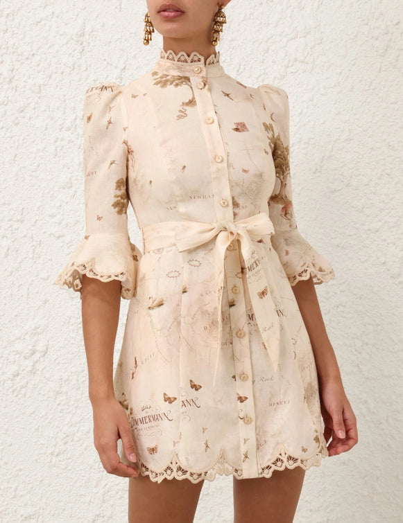 Applique Mini Dress