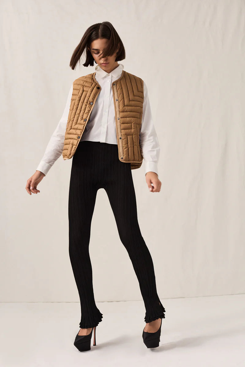 L Quilt Crop Vest