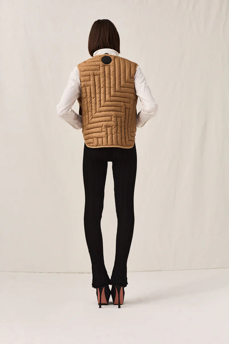 L Quilt Crop Vest