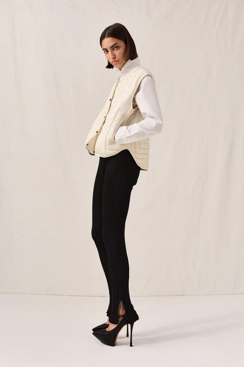 L Quilt Crop Vest