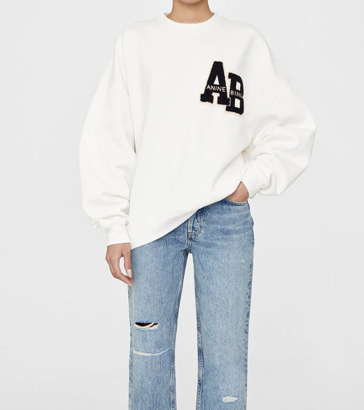 Miles Oversized Sweatshirt Letterman