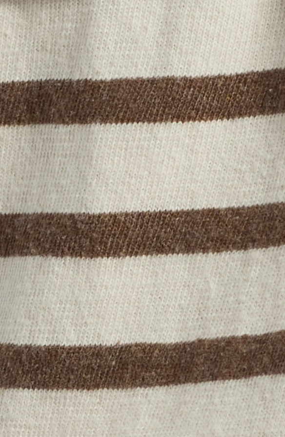 Caroline Striped Mockneck