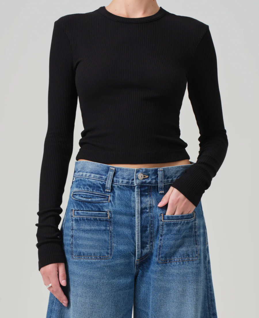 Cropped Faena Crewneck