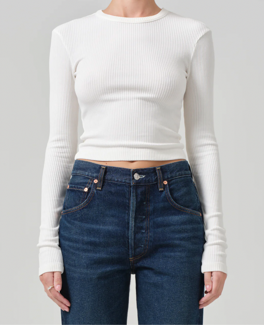 Cropped Faena Crewneck