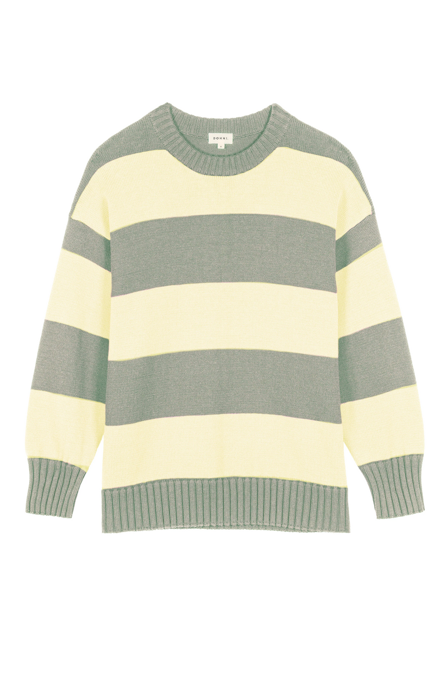The Cotton Knit Stripe Crewneck Sweater