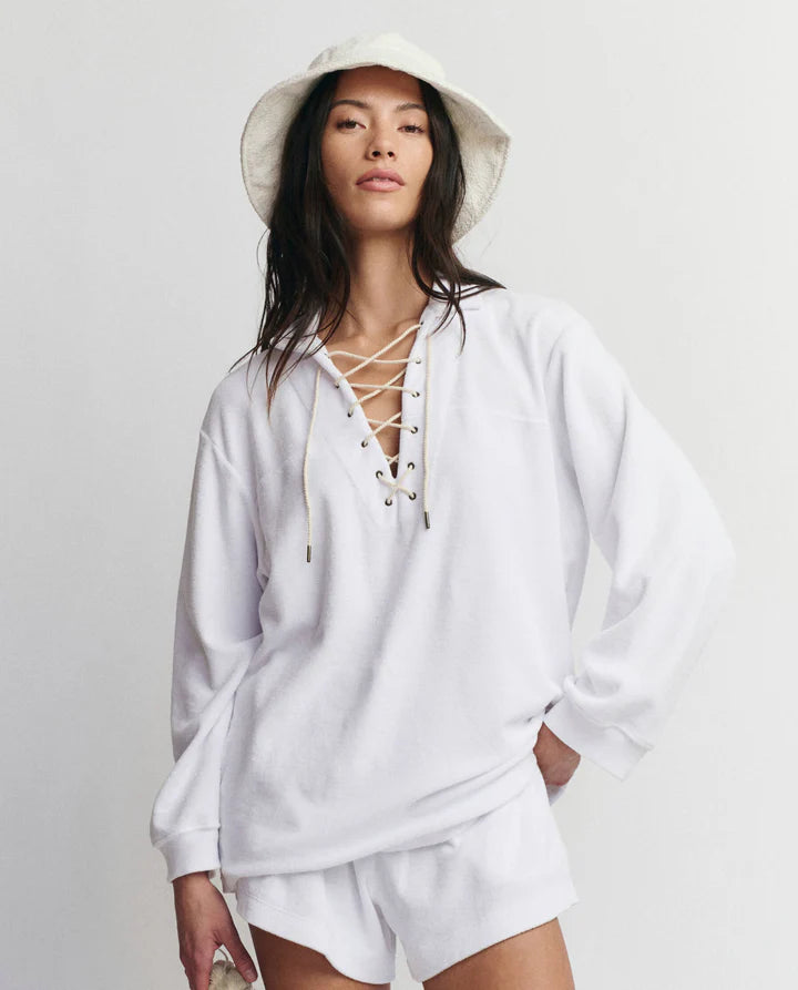 The Micro Terry Lace Up Tunic