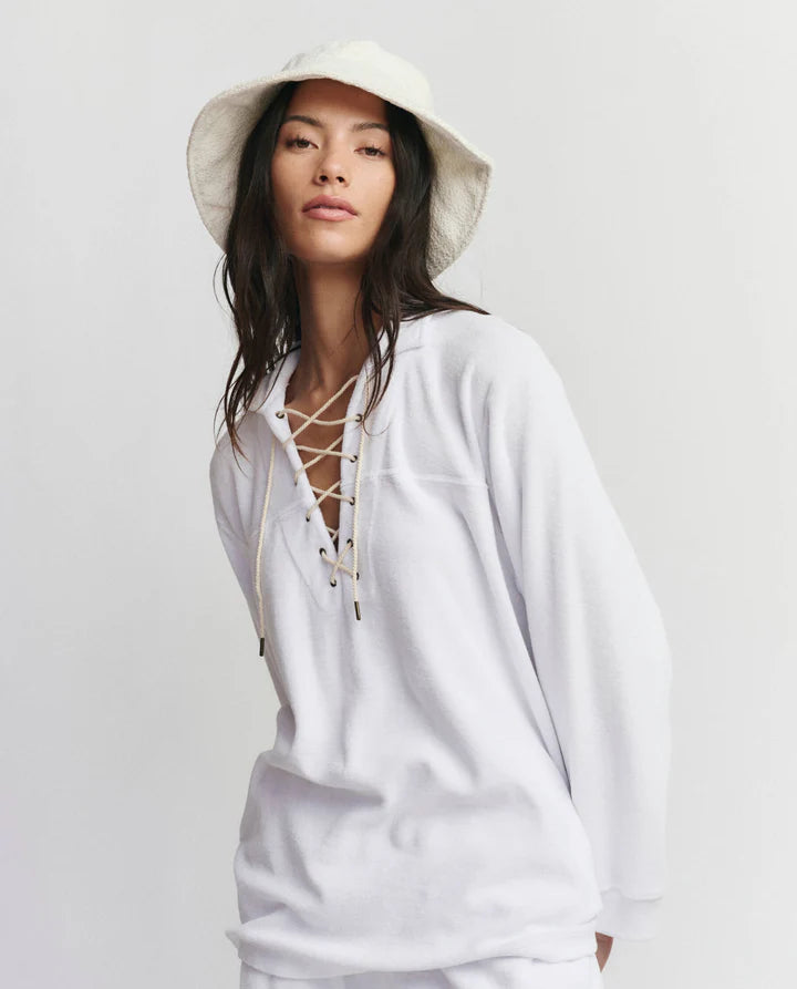 The Micro Terry Lace Up Tunic