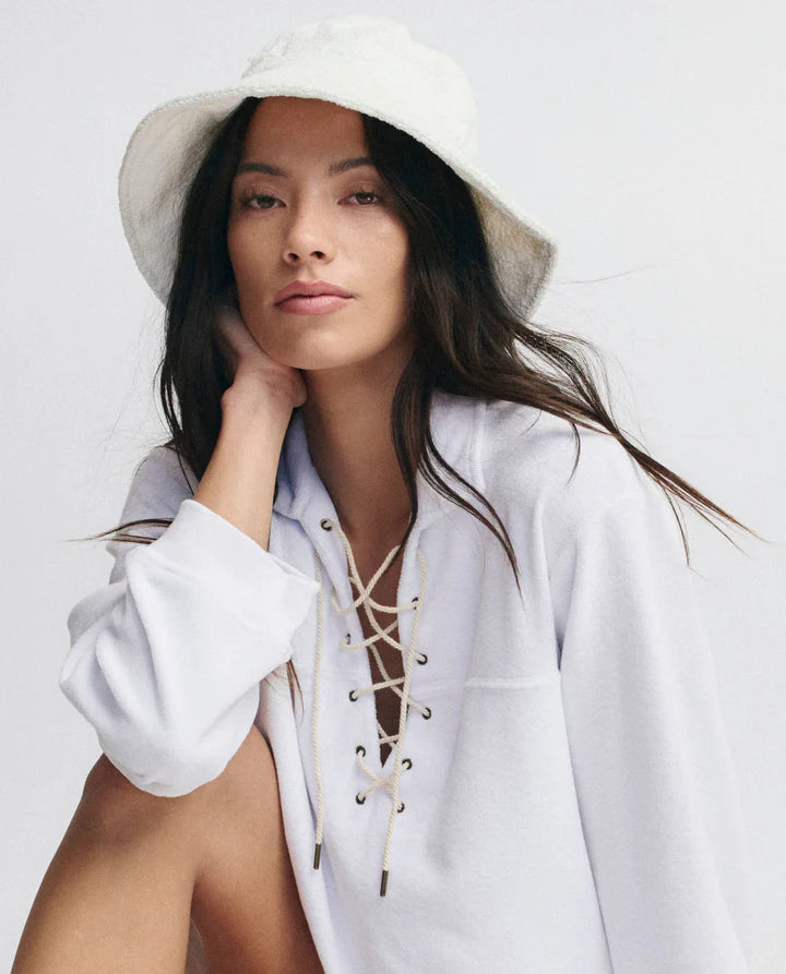 The Micro Terry Lace Up Tunic