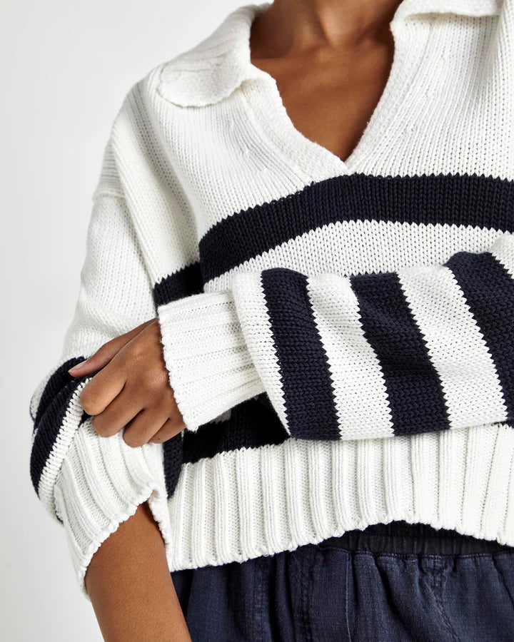 Parker Polo Stripe Sweater