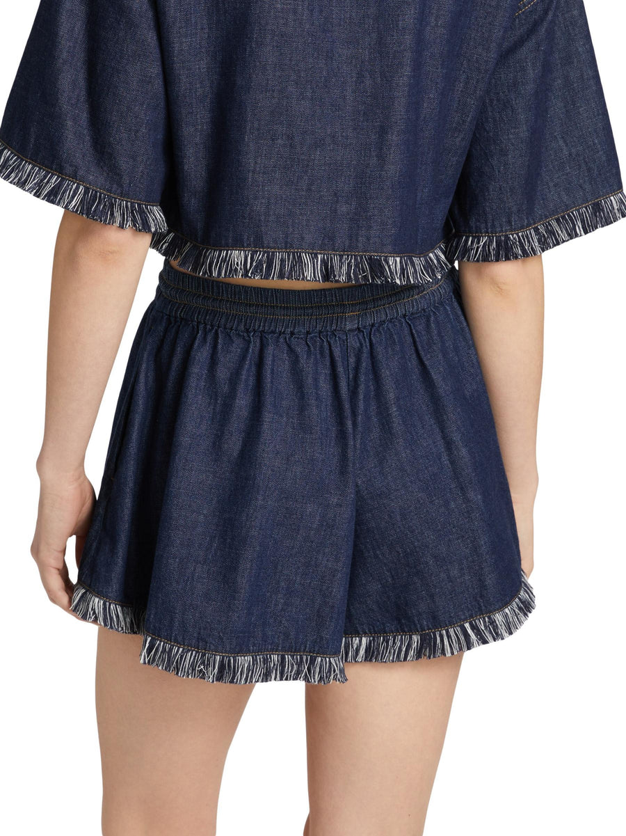 Rhiannon Fringe Denim Short