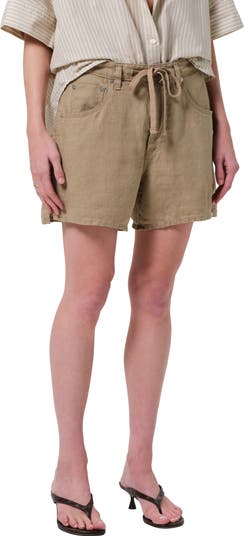 Brynn Drawstring Linen Short
