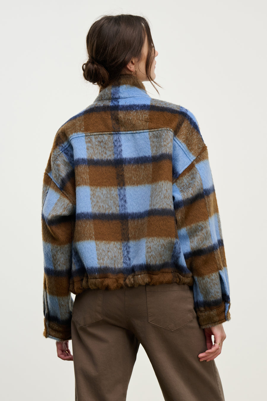 Aubrey Brushed Plaid Jacket