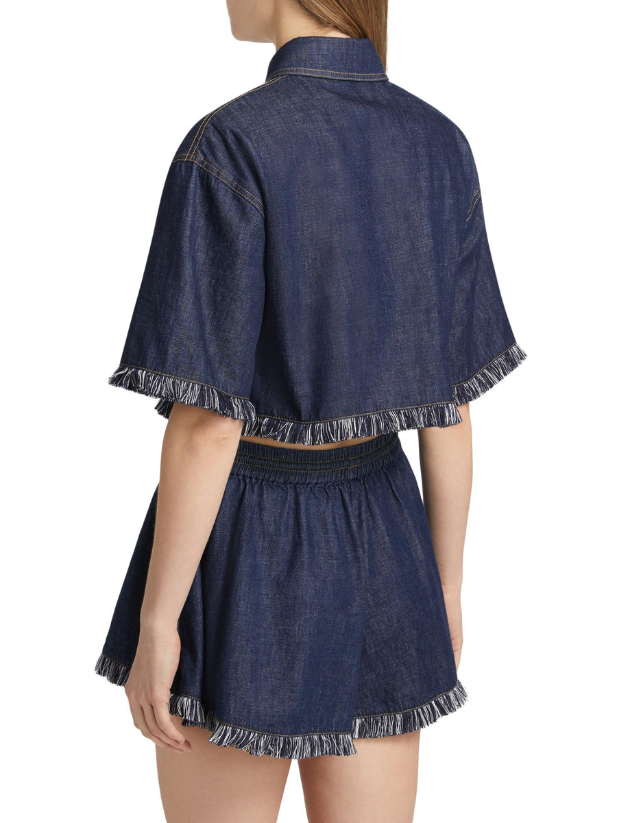 Rhiannon Fringe Denim Shirt