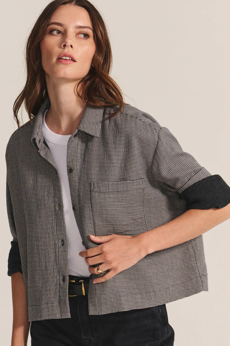 Adeline Houndstooth Top