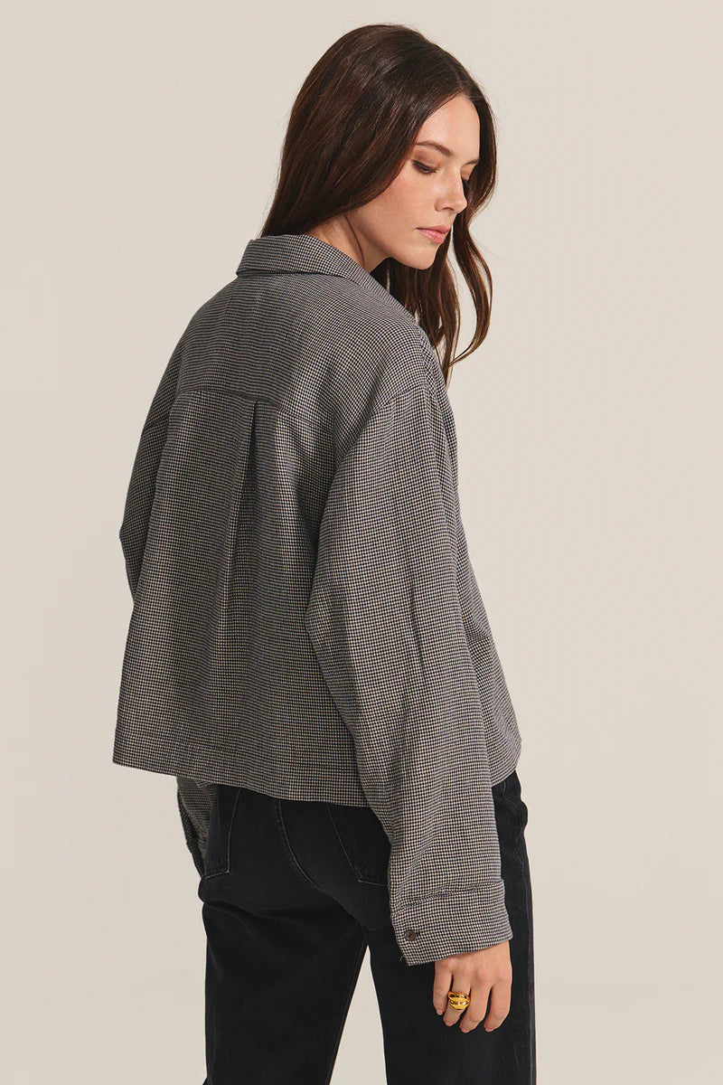 Adeline Houndstooth Top