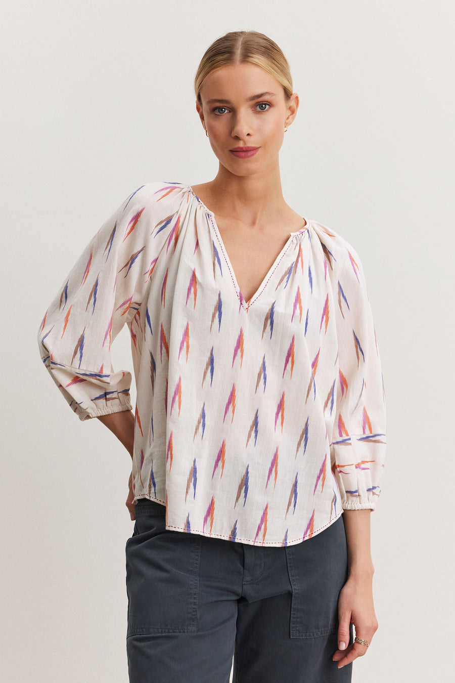 Skye Ikat Weave Top