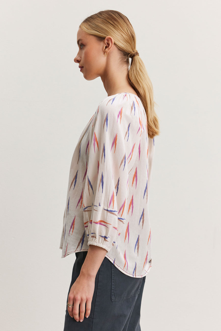 Skye Ikat Weave Top