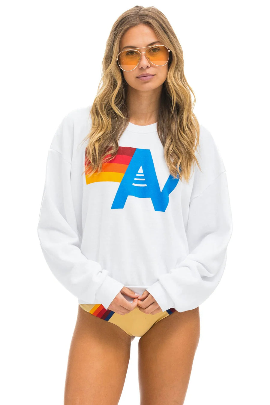 Logo Relaxed Crew Sweatshirt