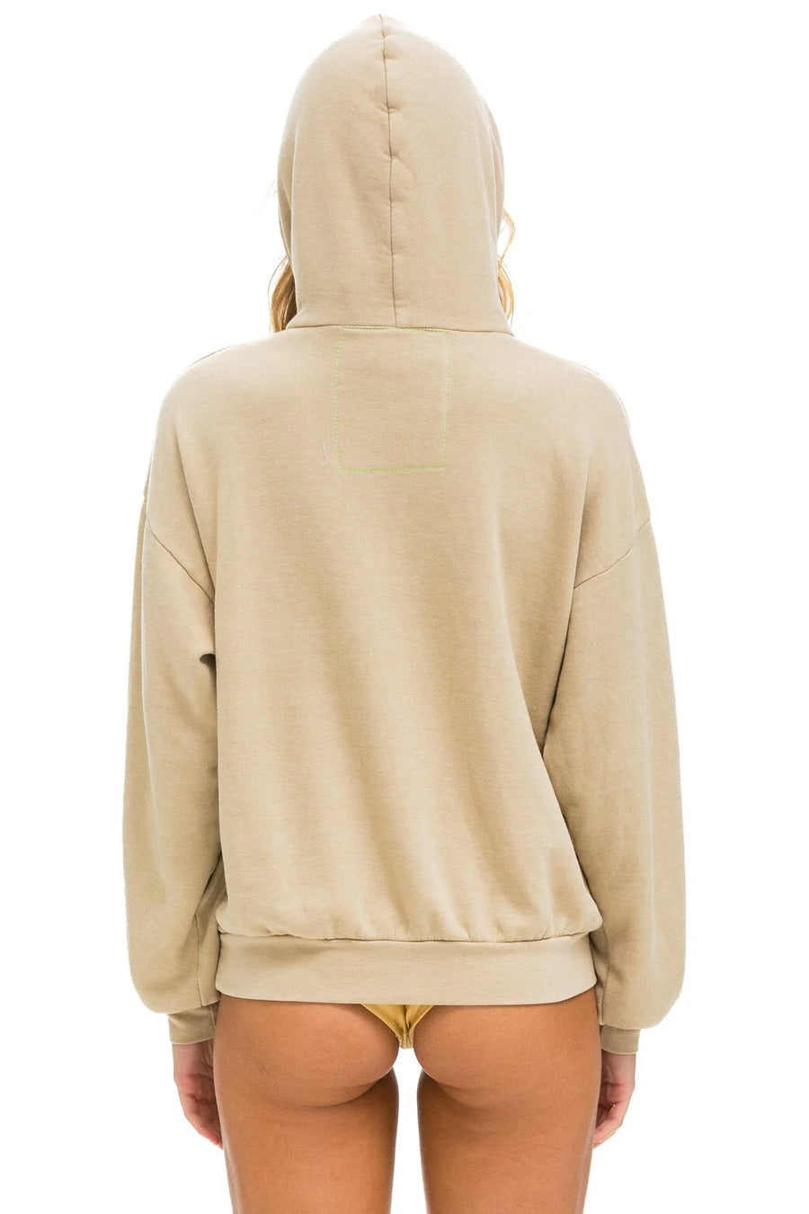 Logo Stitch Relaxed Pullover Hoodie