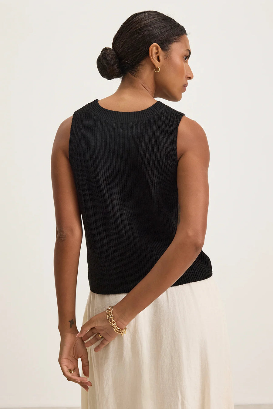 Muna Textured Cotton Sweater