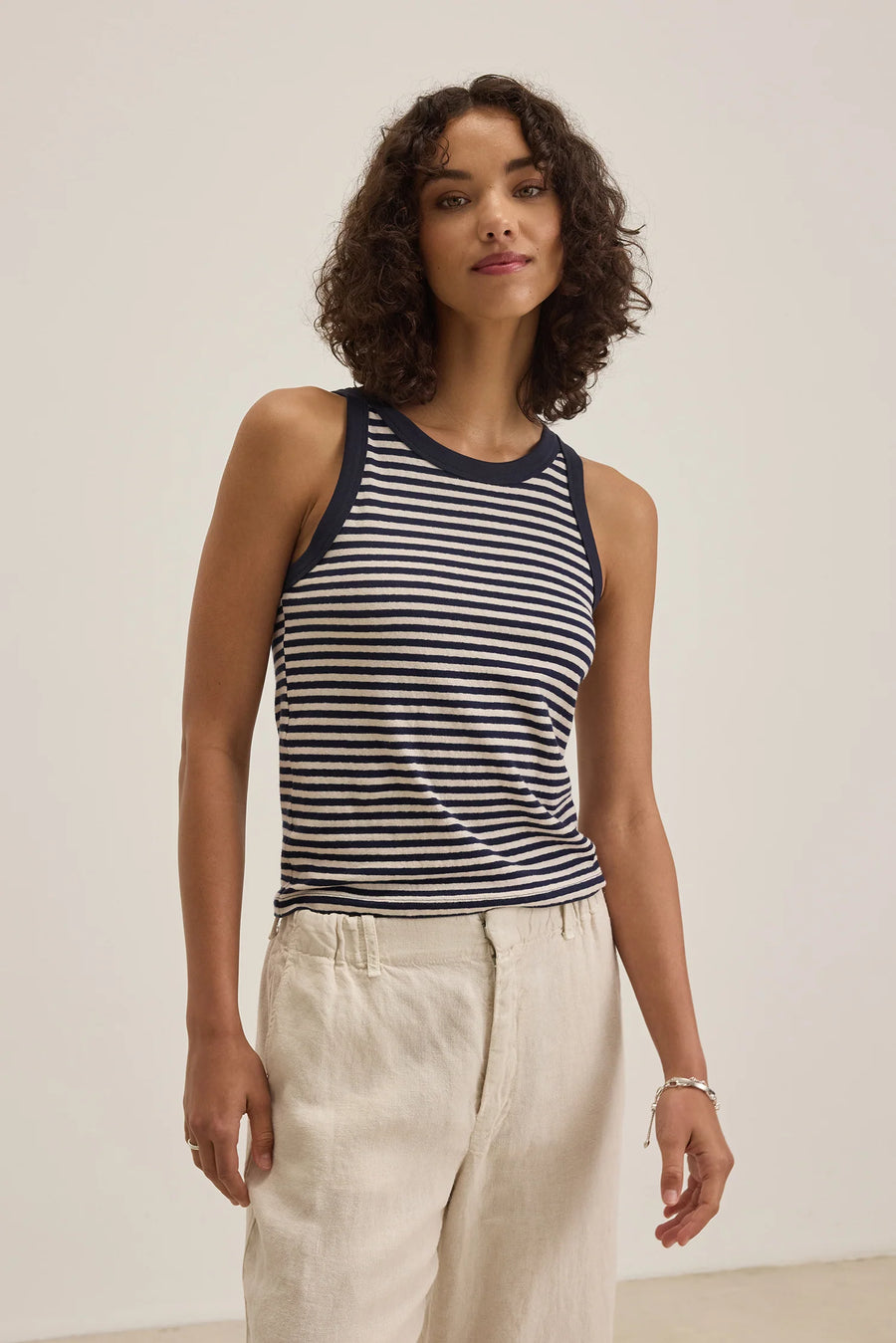 Lua Yarn Dye Jersey Stripe Tank