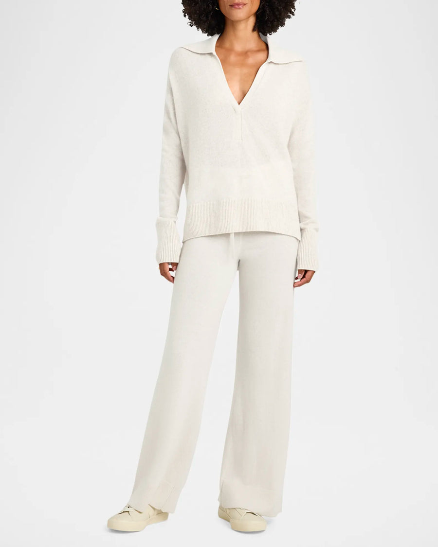 Tori Cashmere Polo Sweater