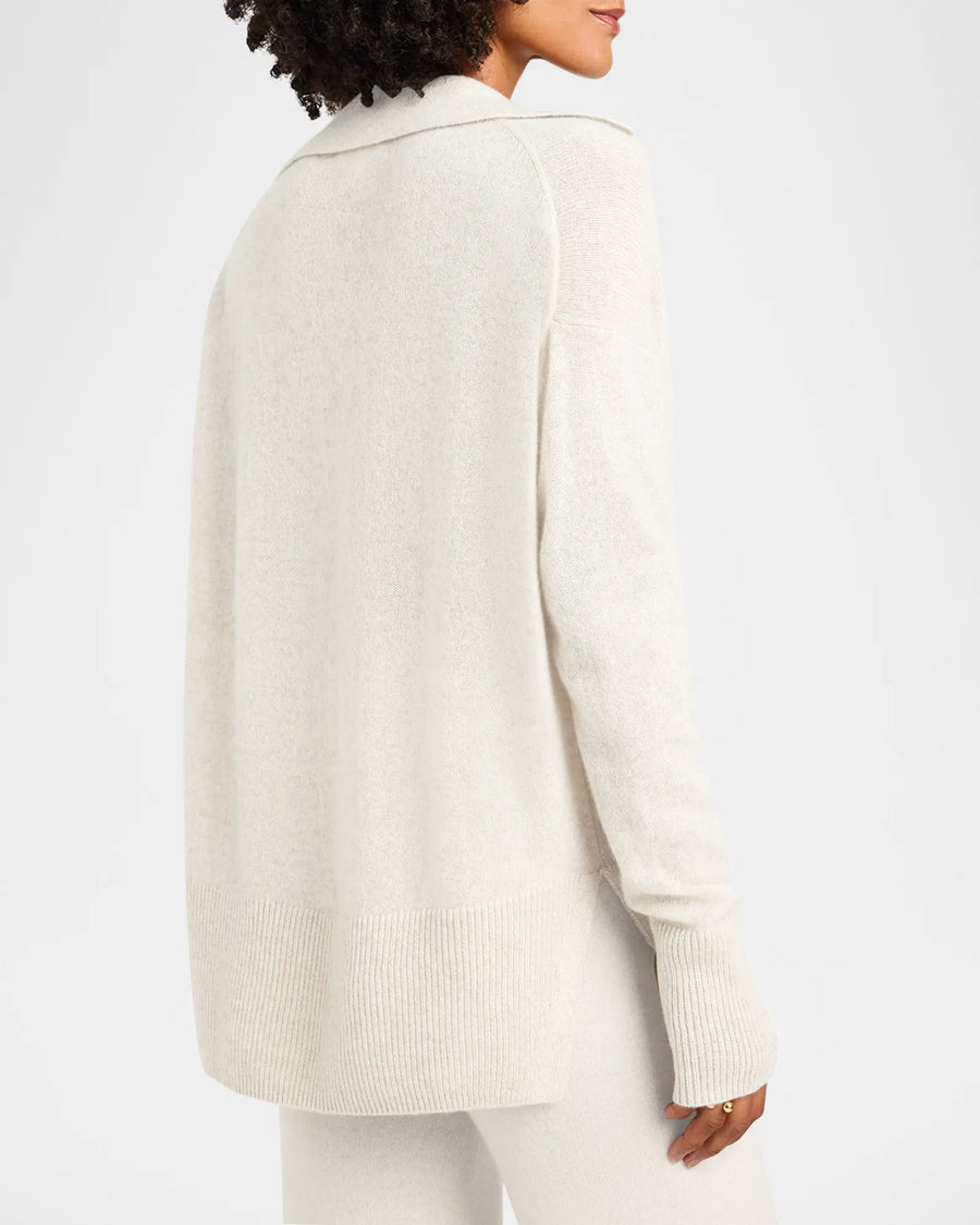 Tori Cashmere Polo Sweater