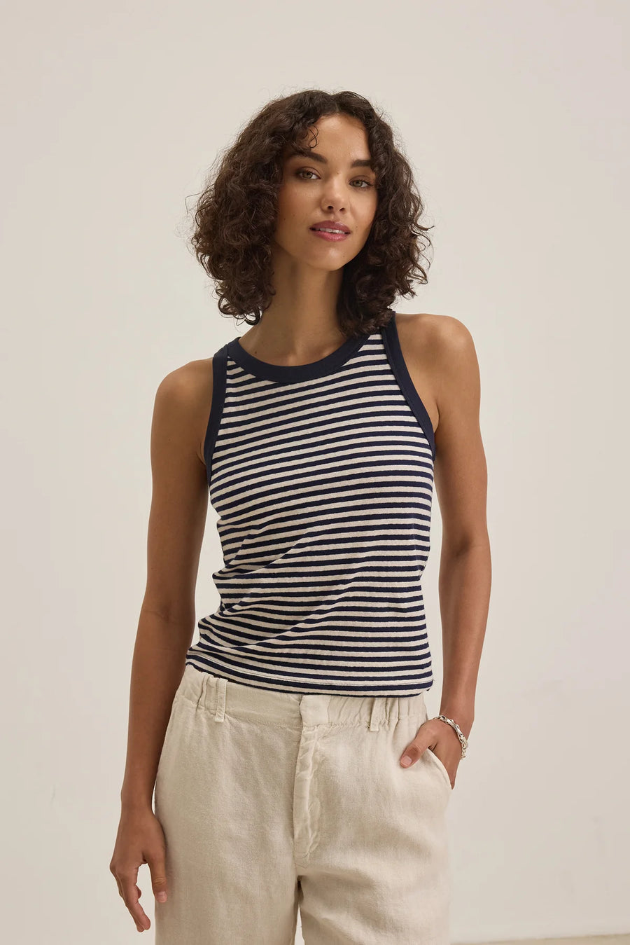 Lua Yarn Dye Jersey Stripe Tank