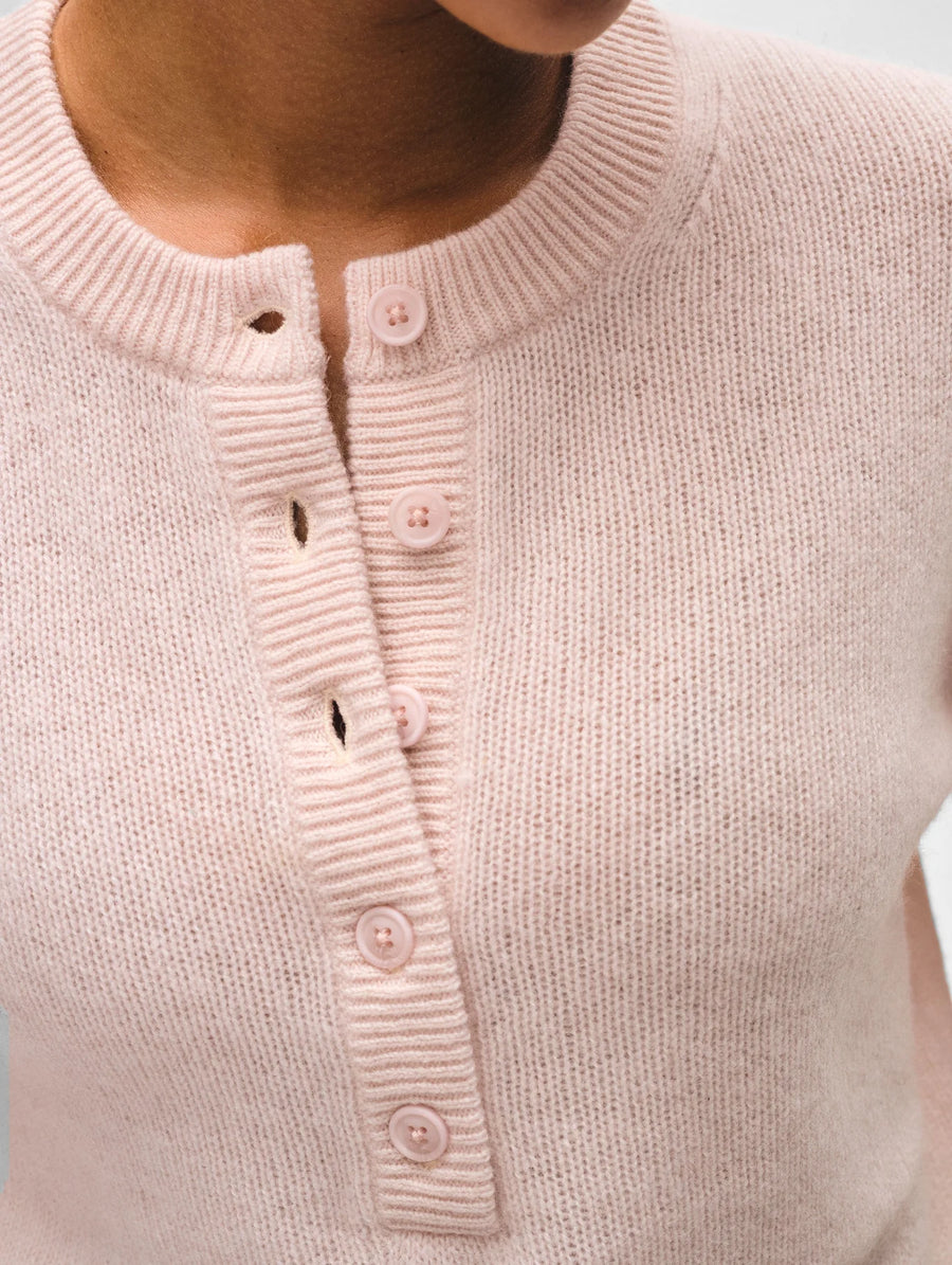 Cashmere Featherweight Button Henley